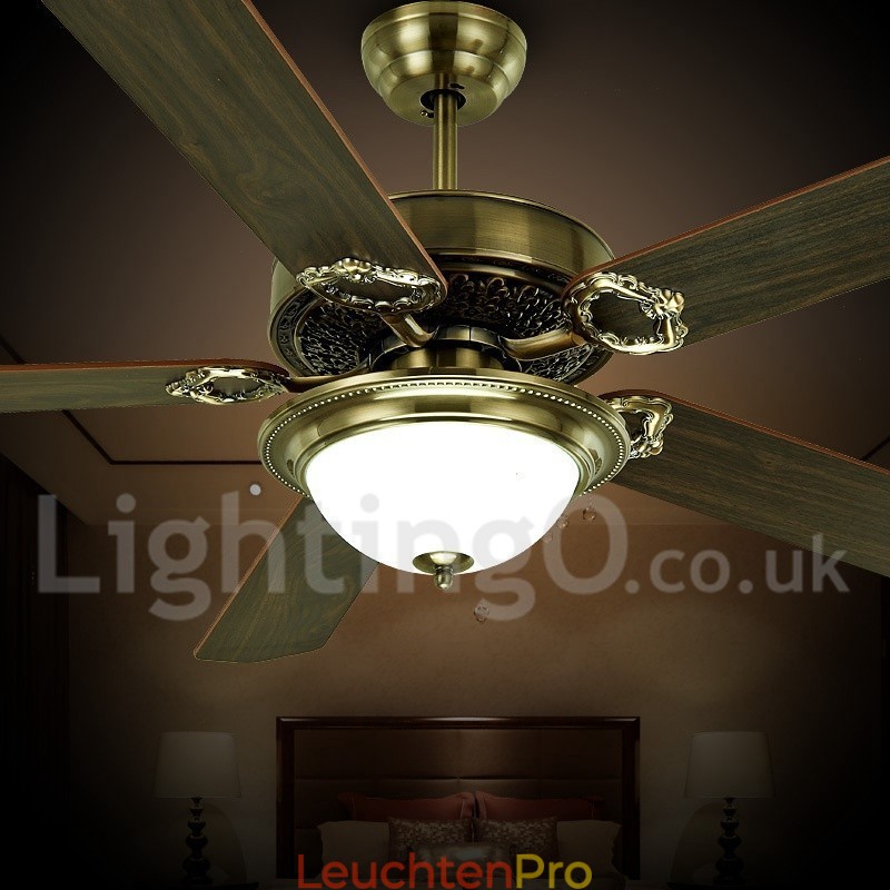 48“ 52“ Country Retro Rustikal Lodge Vintage Deckenventilator