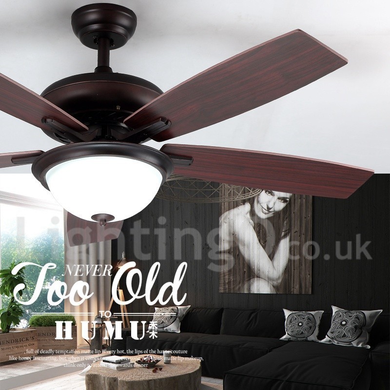52“ Country Retro Rustikaler Lodge Vintage Deckenventilator