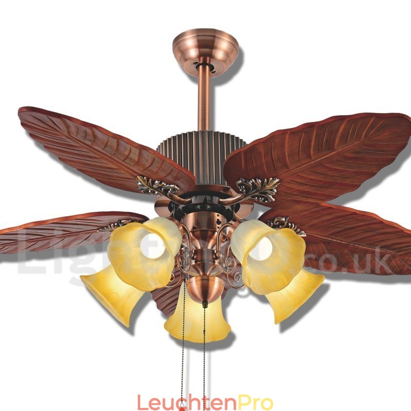 48“ Country Retro Rustikaler Lodge Vintage Deckenventilator