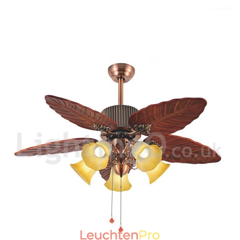 48“ Country Retro Rustikaler Lodge Vintage Deckenventilator
