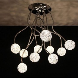 Einfache Eisen Decke Runde Eisen Kreative lampe lampe Aluminium Draht lampe