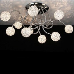 Einfache Eisen Decke Runde Eisen Kreative lampe lampe Aluminium Draht lampe