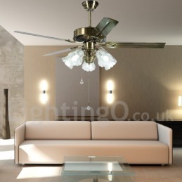 52“ Vintage-Deckenventilator im europäischen Stil