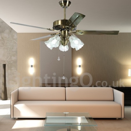 52“ Vintage-Deckenventilator im europäischen Stil 52“ Vintage-Deckenventilator im europäischen Stil