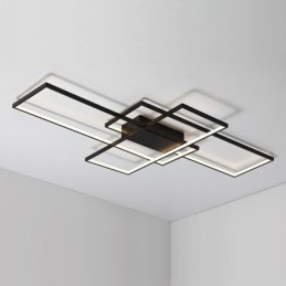 Moderne Deckenleuchte mit zeitgenössischer Aluminium-Malerei, bündige Wandleuchte mit Ferndimmer für Wohnzimmer, Schlafzimmer, kann auch als Wandleuchte verwendet werden