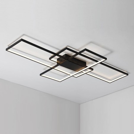 Moderne Deckenleuchte mit zeitgenössischer Aluminium-Malerei, bündige Wandleuchte mit Ferndimmer für Wohnzimmer, Schlafzimmer, kann auch als Wandleuchte verwendet werden Moderne Deckenleuchte mit zeitgenössischer Aluminium-Malerei, bündige Wandleuchte mit Ferndimmer für Wohnzimmer, Schlafzimmer, kann auch als Wandleuchte verwendet werden