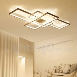 Moderne Deckenleuchte mit zeitgenössischer Aluminium-Malerei, bündige Wandleuchte mit Ferndimmer für Wohnzimmer, Schlafzimmer, kann auch als Wandleuchte verwendet werden