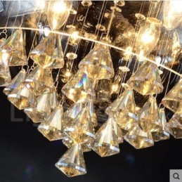 Moderne zeitgenössische Kristallbeleuchtung Store Pendelleuchte