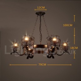 Pendelleuchte aus Stahl im Industriestil für den Beleuchtungsladen