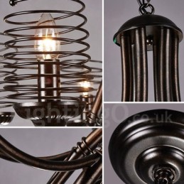 Pendelleuchte aus Stahl im Industriestil für den Beleuchtungsladen