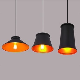 Kronleuchter im Mini-Stil, modernes zeitgenössisches Metall, 3-flammige Pendelleuchte