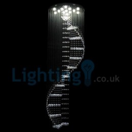 Moderne zeitgenössische Kronleuchter Unterputz Pendelleuchte Kristall Regentropfen Licht