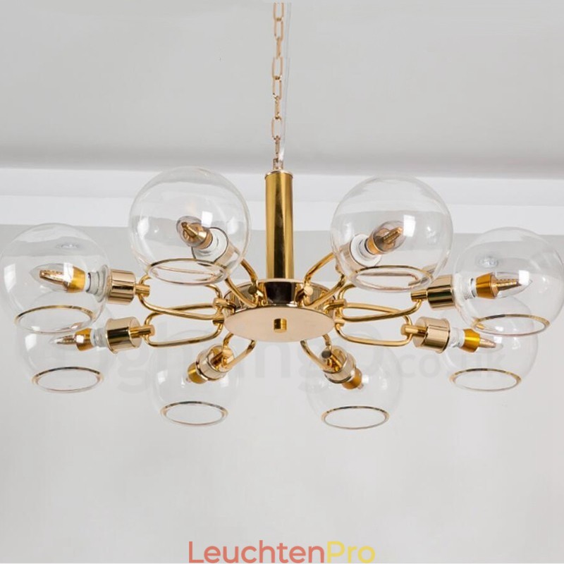 8 Lichter nordischer postmoderner kreativer magischer Glasbohnen-Kronleuchter
