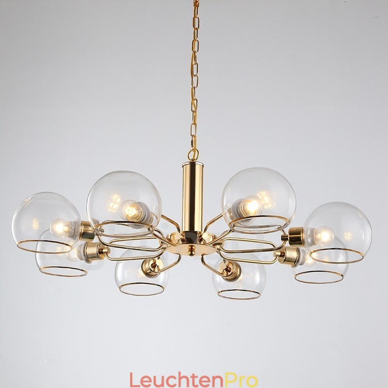 8 Lichter nordischer postmoderner kreativer magischer Glasbohnen-Kronleuchter