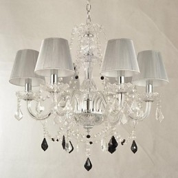 Kronleuchter Kristall Luxus Modern 1 Ebenen Wohnzimmer 6 Lichter