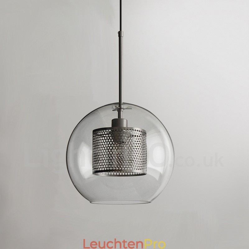 Moderne minimalistische nordische Stil Dekoration Café Glaskugel Einzelkopf Pendelleuchte