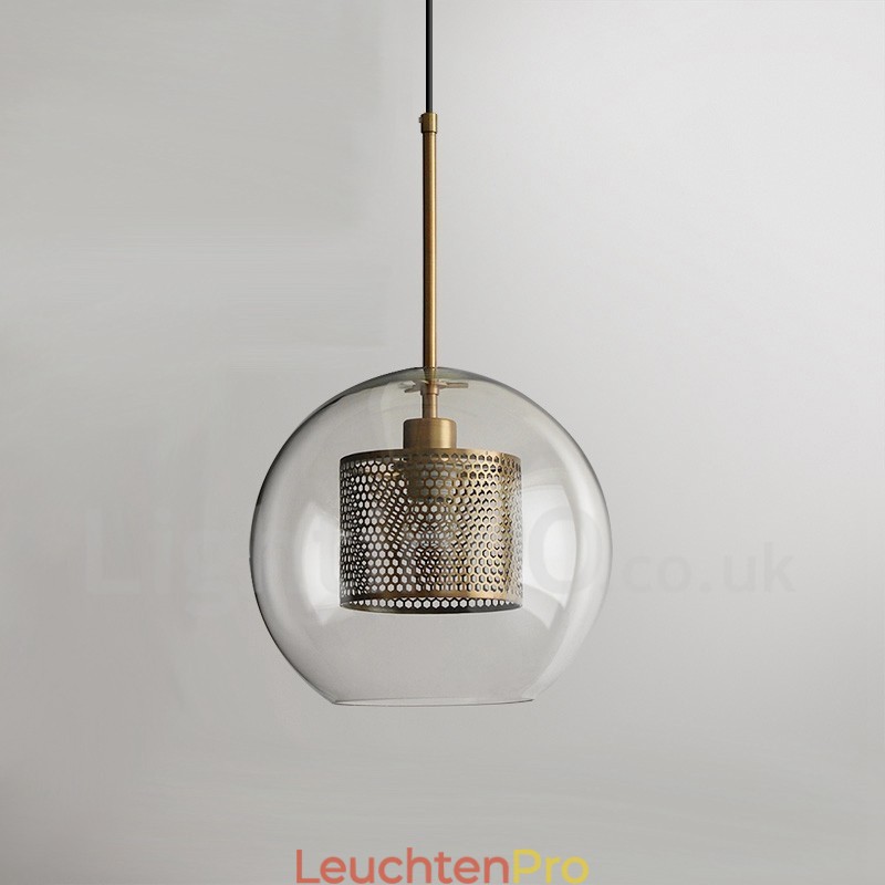 Moderne minimalistische nordische Stil Dekoration Café Glaskugel Einzelkopf Pendelleuchte