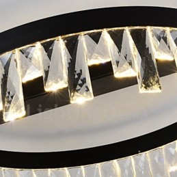 Modernes minimalistisches, kreatives, kreisförmiges Deckenkristalllicht