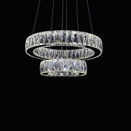 Crystal Chandelier Lights Modern Lighting Two Rings D2040 K9 Large Crystal Home Ceiling Light Fixtures