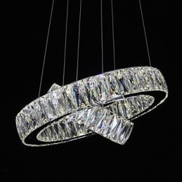 Crystal Chandelier Lights Modern Lighting Two Rings D2040 K9 Large Crystal Home Ceiling Light Fixtures