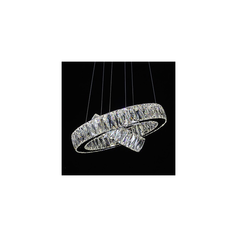 Crystal Chandelier Lights Modern Lighting Two Rings D2040 K9 Large Crystal Home Ceiling Light Fixtures