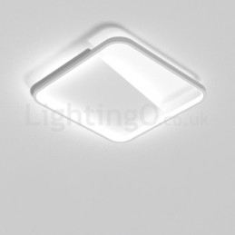 Moderne, minimalistische, ultradünne, 5 cm große, quadratische Deckenleuchten aus Aluminium