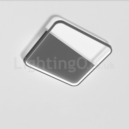 Moderne, minimalistische, ultradünne, 5 cm große, quadratische Deckenleuchten aus Aluminium