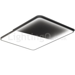 Moderne, minimalistische, ultradünne, 5 cm große, rechteckige Deckenleuchten aus Aluminium