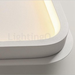 Moderne, minimalistische, ultradünne, 5 cm große, rechteckige Deckenleuchten aus Aluminium