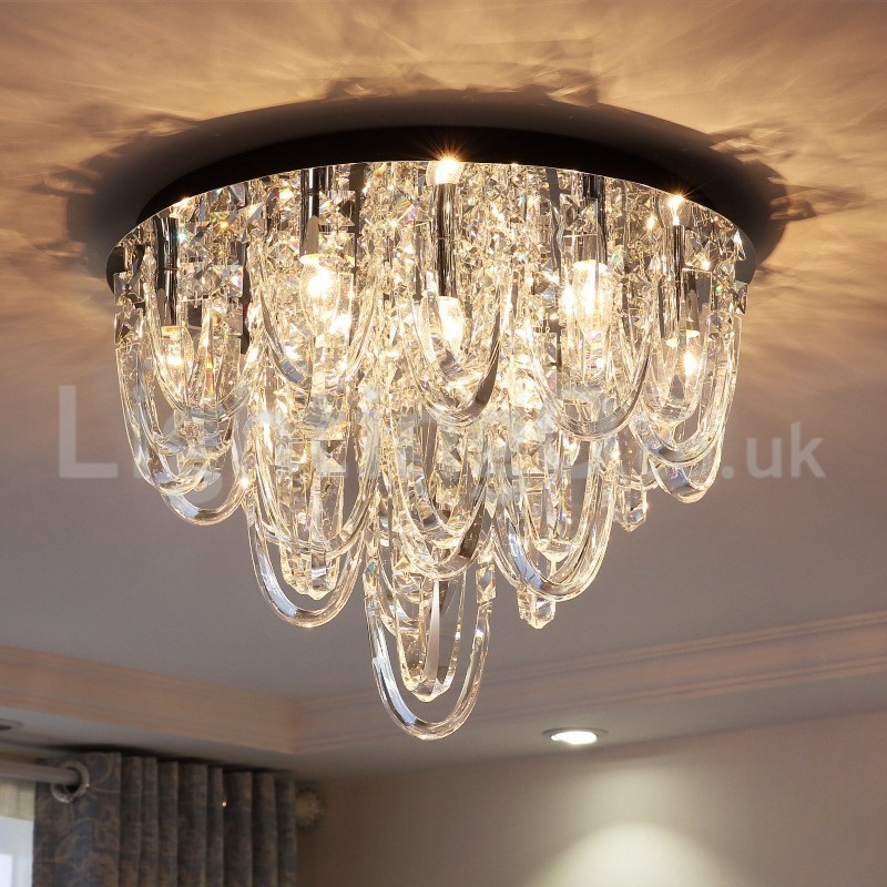 Luxus Kristall Unterputz Deckenleuchte Post Moderne Lampe
