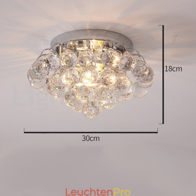 Zeitgenössische runde 30CM 55CM Kristalldeckenleuchten