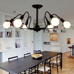 Loft Amerikanischen Vintage Decke Licht Mode Lichter Lichter Eisen Decke Lampe