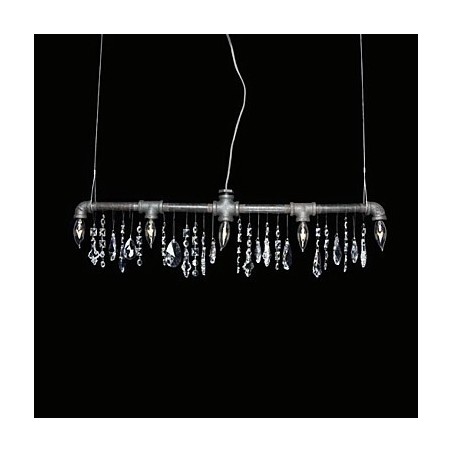 Kreativer Kronleuchter mit 5 Lichtern im nordamerikanischen Stil im Rohrdesign Kreativer Kronleuchter mit 5 Lichtern im nordamerikanischen Stil im Rohrdesign