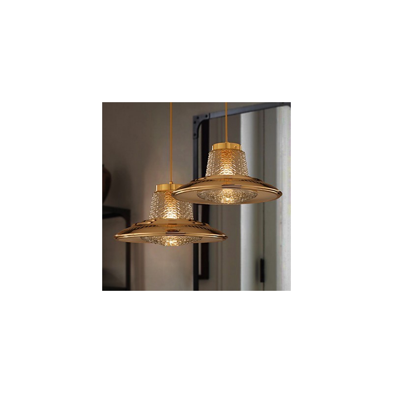 Kronleuchter im Mini-Stil, moderne zeitgenössische Pendelleuchte aus Metall