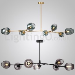 Nordic Modern Magic Bean Glas Kronleuchter Molekular Kronleuchter