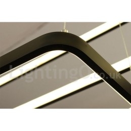 Dimmbare Pendelleuchte mit Fernbedienung Modernes Design Drei Rechtecke