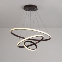 Dimmbare Pendelleuchte mit Fernbedienung im modernen Design der Kreise