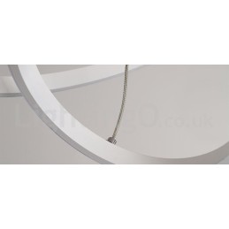 Dimmbare Pendelleuchte mit Fernbedienung im modernen Design der Kreise