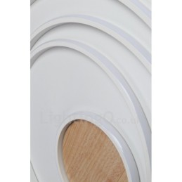 Dimmbare weiße Ringe Holz Deckenleuchte Ultradünne Deckenlampe Kann Auch Als Wandleuchte Verwendet Werden
