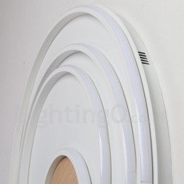 Dimmbare weiße Ringe Holz Deckenleuchte Ultradünne Deckenlampe Kann Auch Als Wandleuchte Verwendet Werden