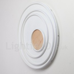 Dimmbare weiße Ringe Holz Deckenleuchte Ultradünne Deckenlampe Kann Auch Als Wandleuchte Verwendet Werden
