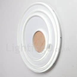 Dimmbare weiße Ringe Holz Deckenleuchte Ultradünne Deckenlampe Kann Auch Als Wandleuchte Verwendet Werden