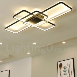 Moderne Deckenleuchte mit zeitgenössischer Aluminium-Malerei, bündige Wandleuchte mit Ferndimmer für Wohnzimmer, Schlafzimmer, kann auch als Wandleuchte verwendet werden