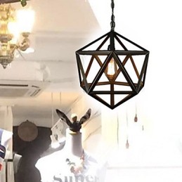 Rustikaler Lodge-Kronleuchter im Vintage-Stil aus Metall