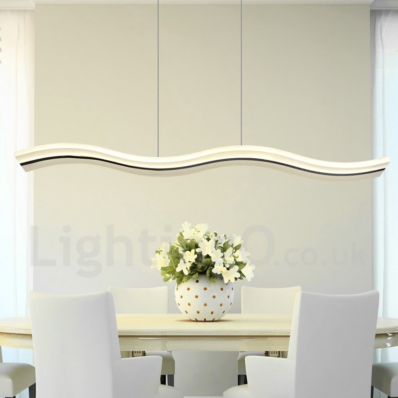 Dimmbare lineare Pendelleuchte mit Fernbedienung, modernes Design