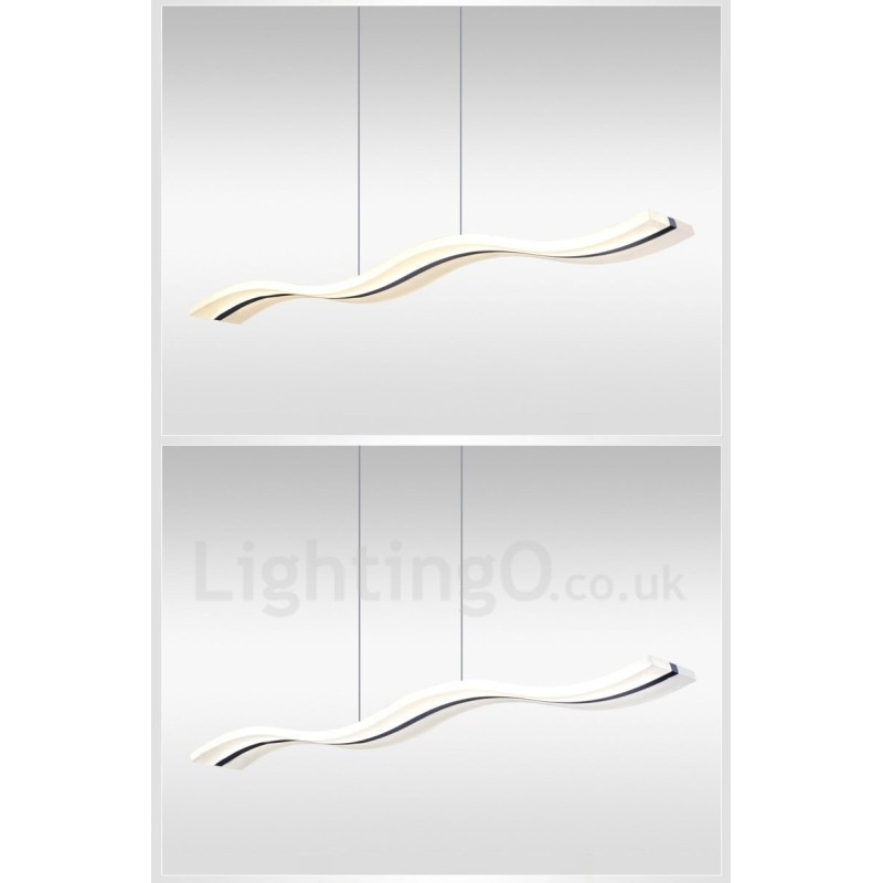 Dimmbare lineare Pendelleuchte mit Fernbedienung, modernes Design
