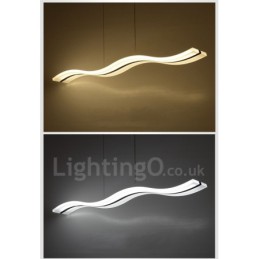 Dimmbare lineare Pendelleuchte mit Fernbedienung, modernes Design
