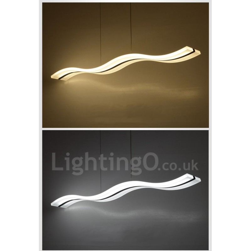 Dimmbare lineare Pendelleuchte mit Fernbedienung, modernes Design