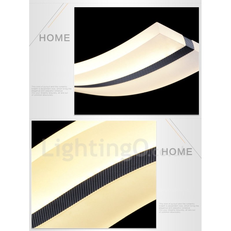 Dimmbare lineare Pendelleuchte mit Fernbedienung, modernes Design