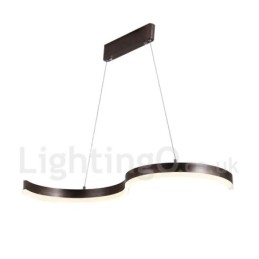 Dimmbare lineare Pendelleuchte mit Fernbedienung, modernes Design